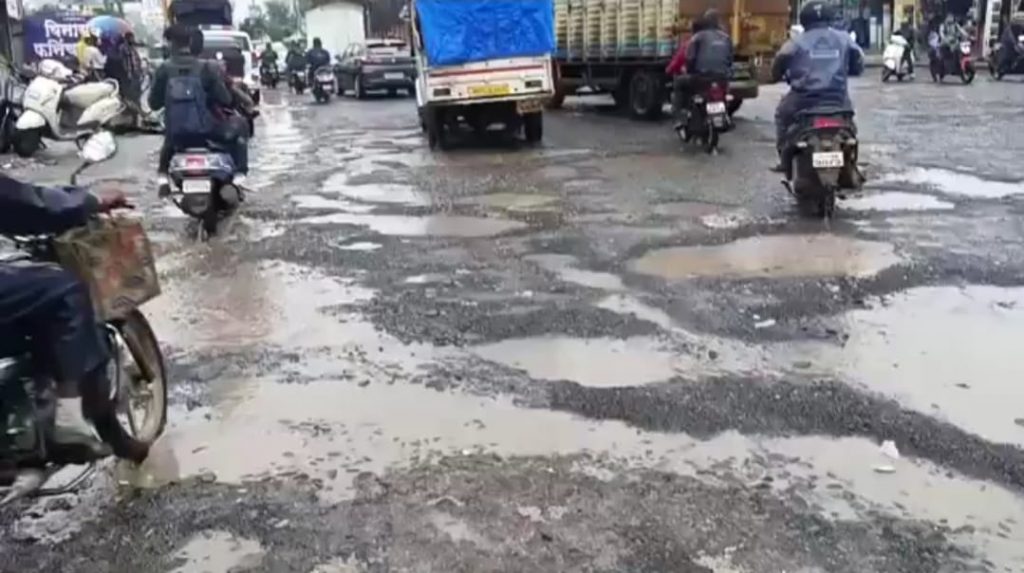Hinjewadi residents raise concerns over neglected road repair at laxmi chowk